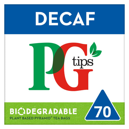 PG Tips Decaf Black Tea 70 Tea Bags 203g — image 1