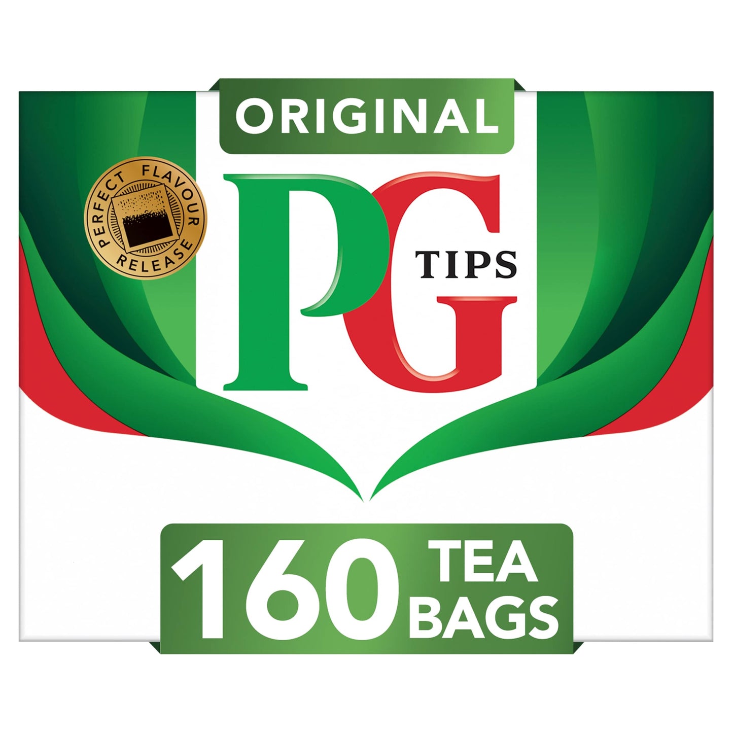 PG Tips Original Black Tea 160 Tea Bags 464g — image 1