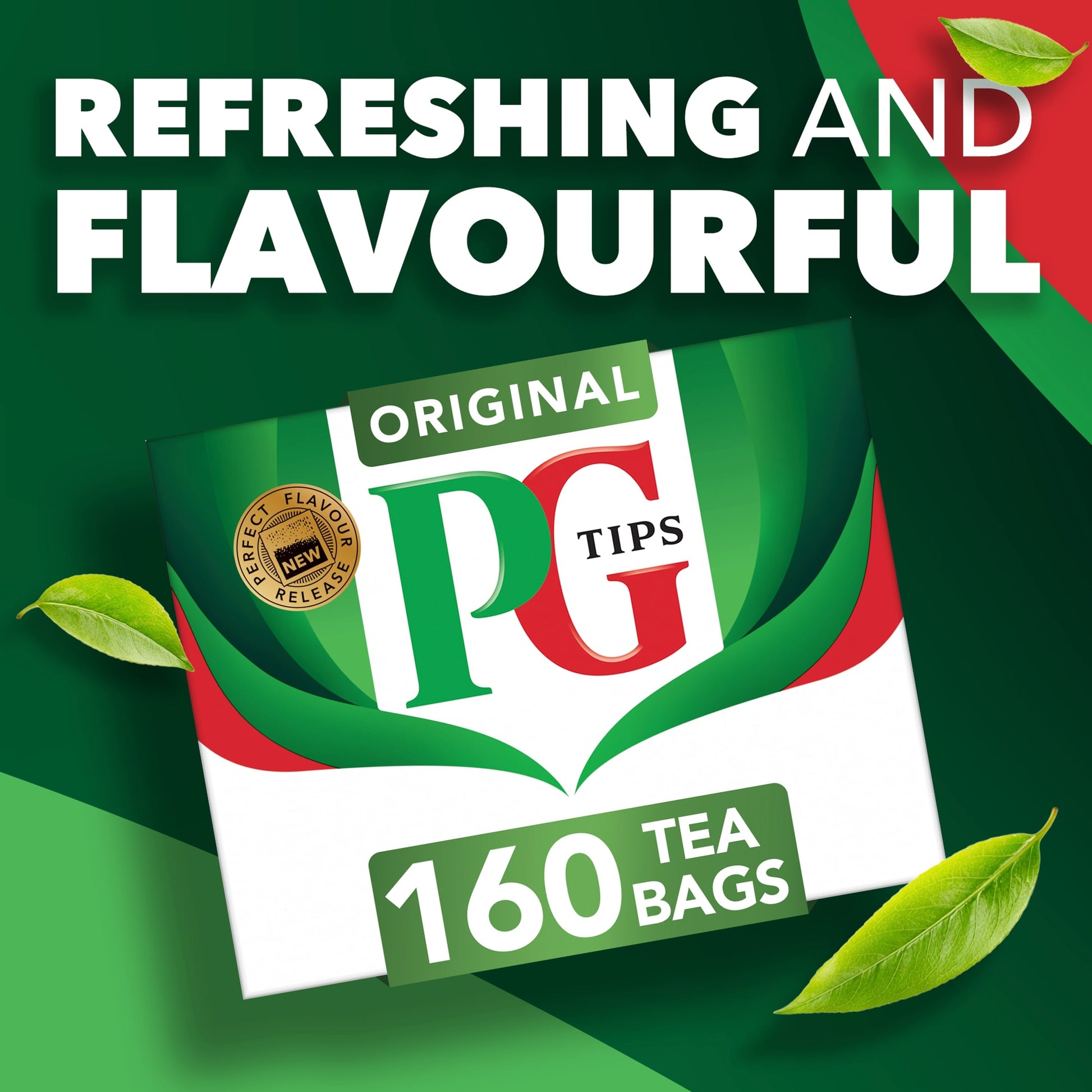 PG Tips Original Black Tea 160 Tea Bags 464g — image 2