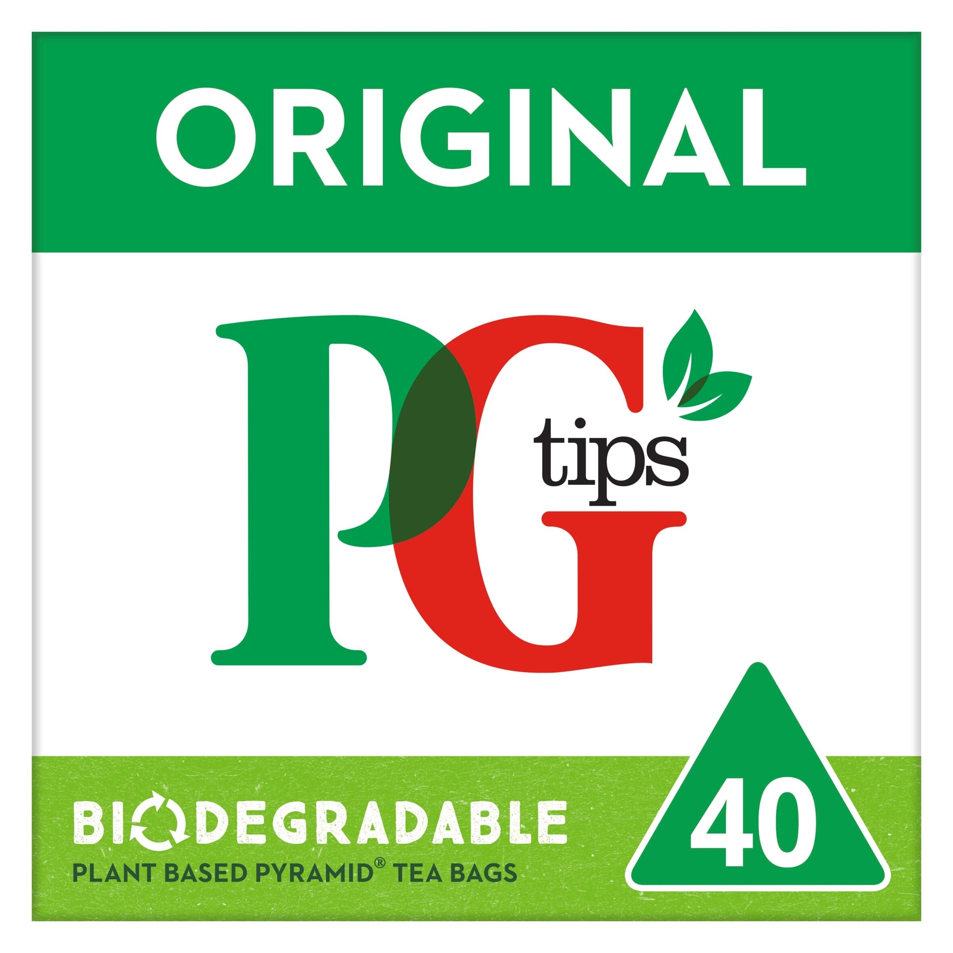 PG Tips Original Black Tea 40 Tea Bags 116g — image 1