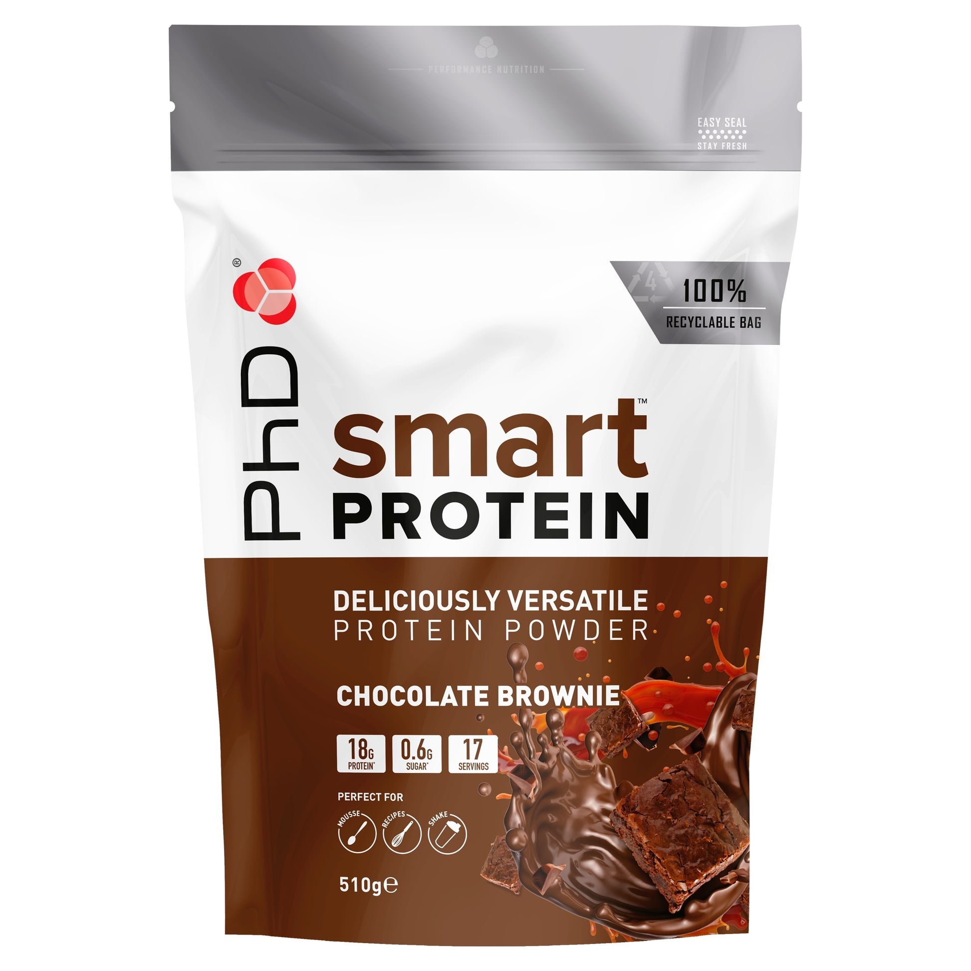 PhD Smart Protein Powder - Chocolate Brownie 510g — image 1