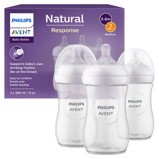Philips Avent Natural Response Bottle 1m+ 3 x 260ml — image 1