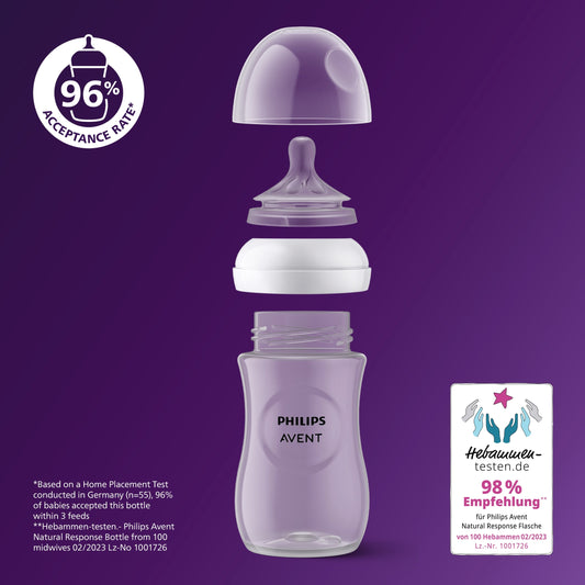 Philips Avent Natural Response Bottle 1m+ 3 x 260ml — image 2
