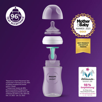 Philips Avent Natural Response Bottle 1m+ AirFree Vent 260ml — image 2