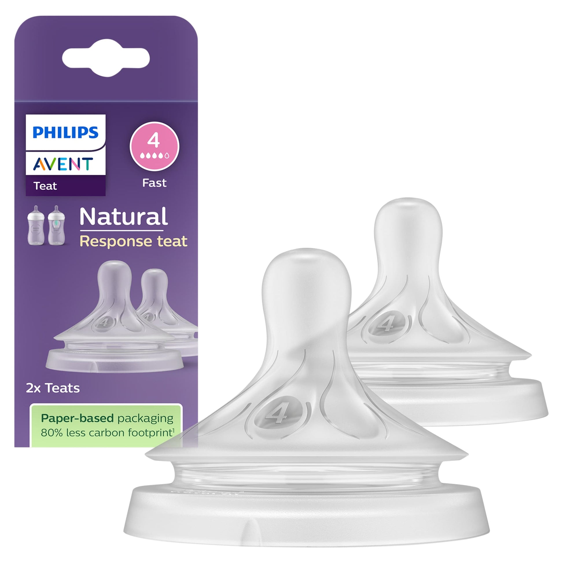 Philips Avent Natural Response Teat Flow 4 3m+ 2 Pack — image 1