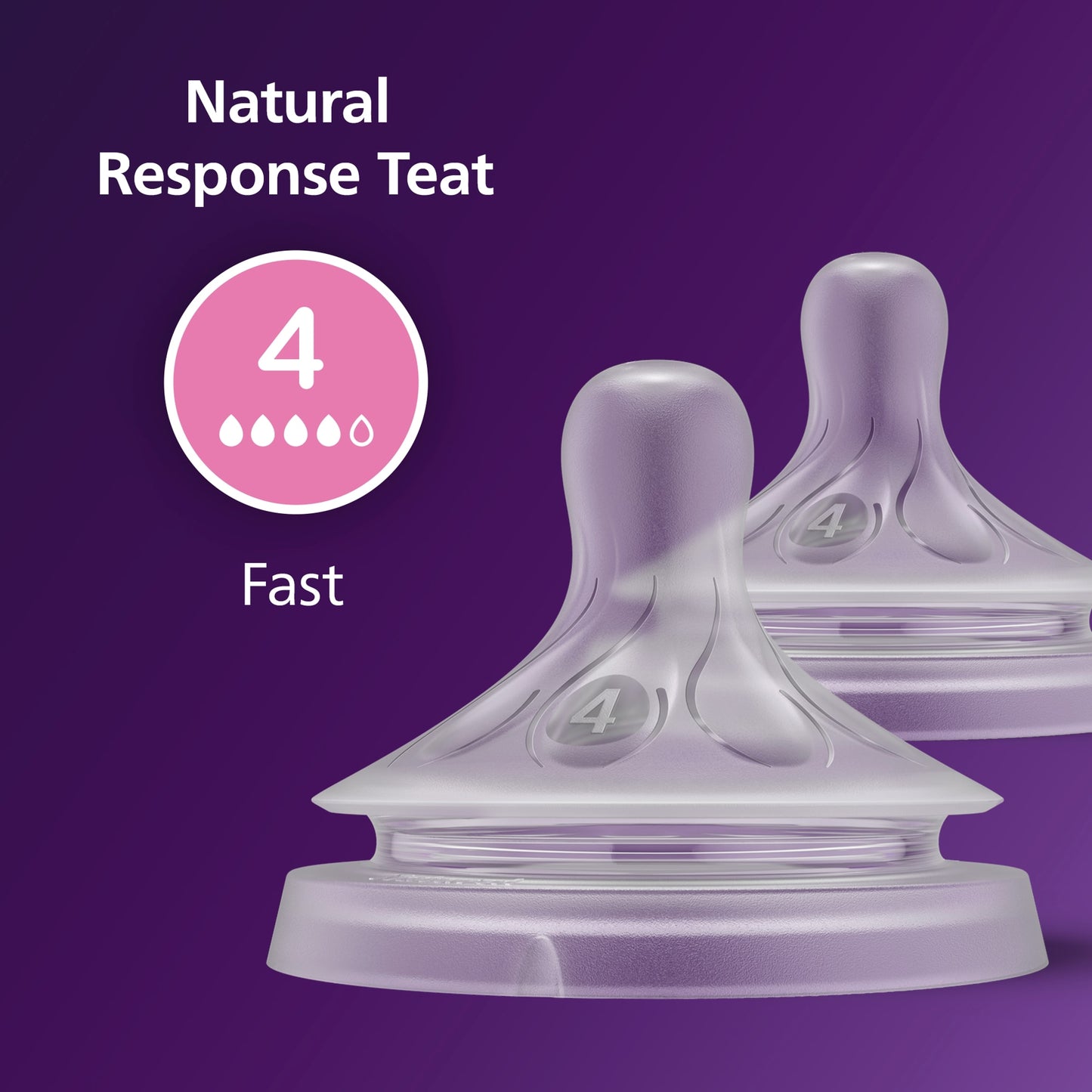 Philips Avent Natural Response Teat Flow 4 3m+ 2 Pack — image 2