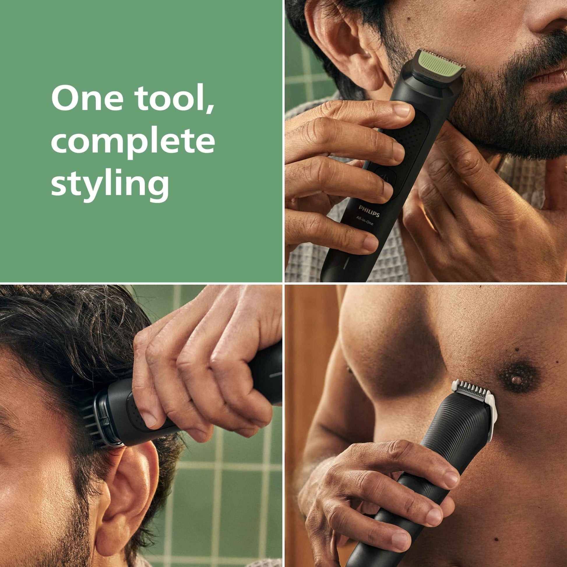 PHILIPS Series 3000, All-in-one, 8-in-1 Trimmer For Face And Body -