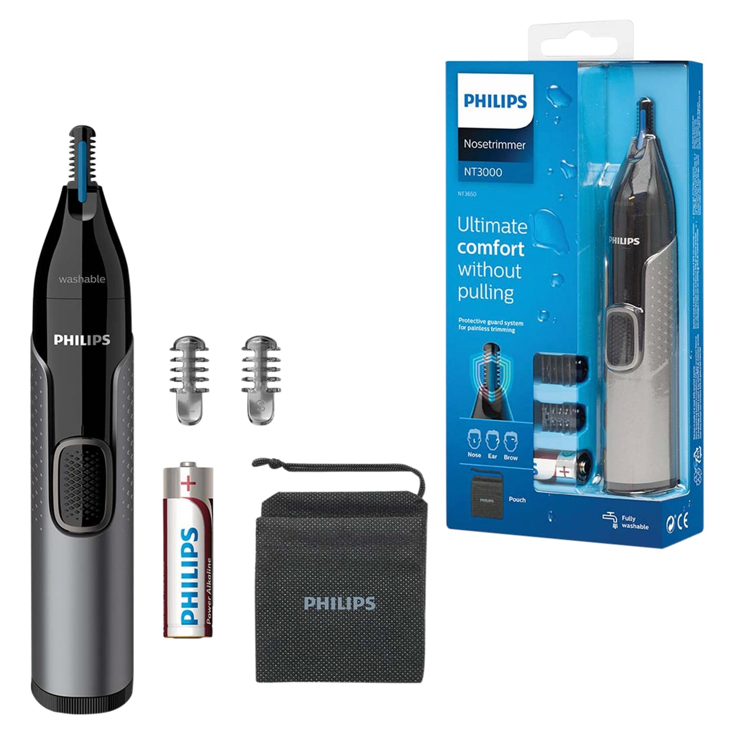 Philips Series 3000 Cordless Nose, Ear and Eyebrow Trimmer-NT3650/16 — image 1
