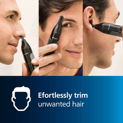 PHILIPS Series 3000 Cordless Nose, Ear And Eyebrow Trimmer-nt3650/16