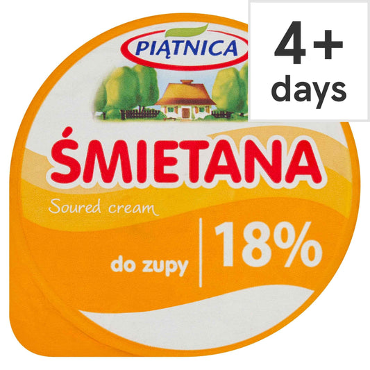 PIATNICA Smietana Sour Cream 18% Fat 200g