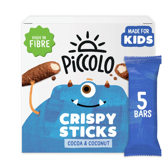 Piccolo Kids Organic Cocoa & Coconut Crispy Sticks 5x25g — image 1