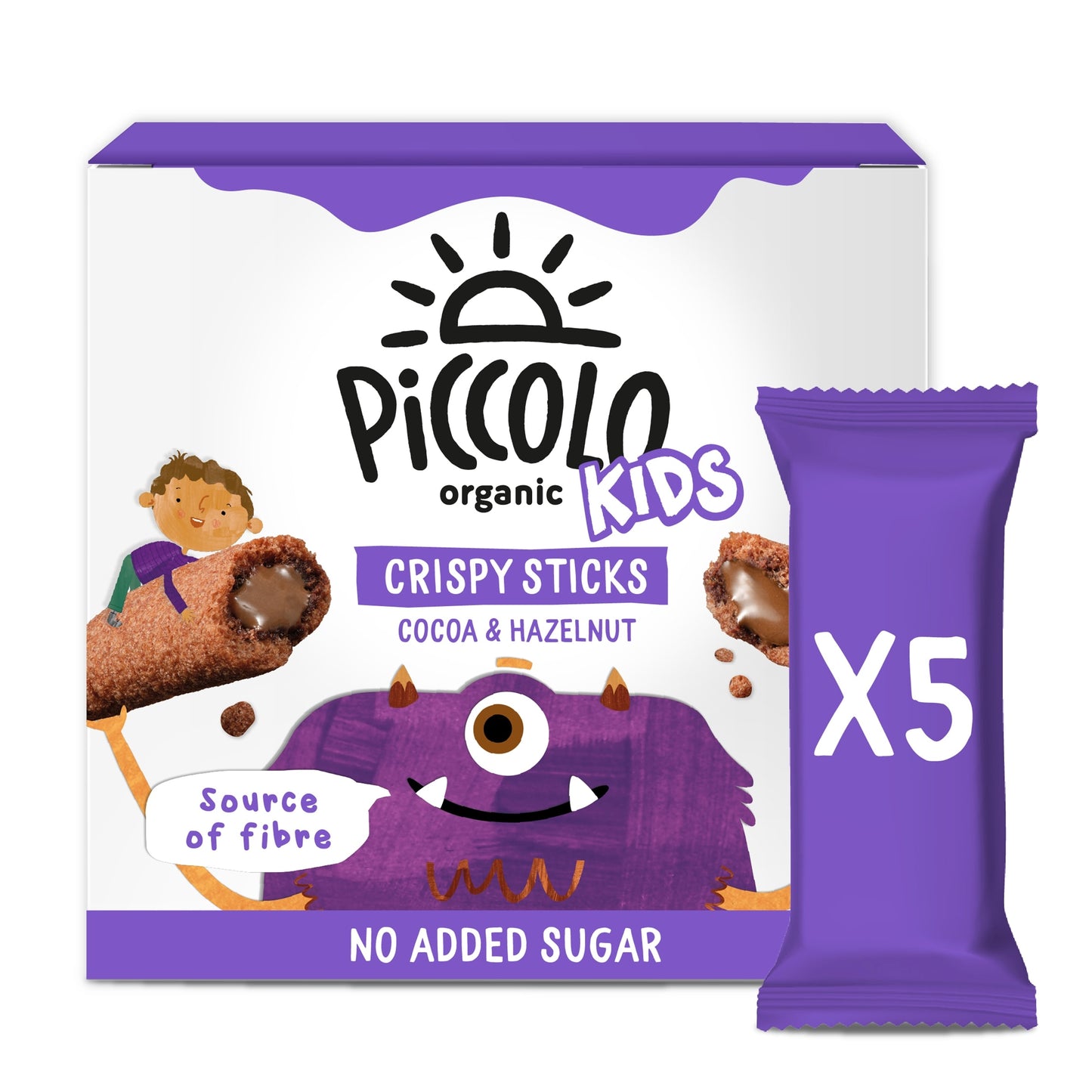 Piccolo Organic Crisp Sticks Cocoa & Hazelnut 5X25g — image 1
