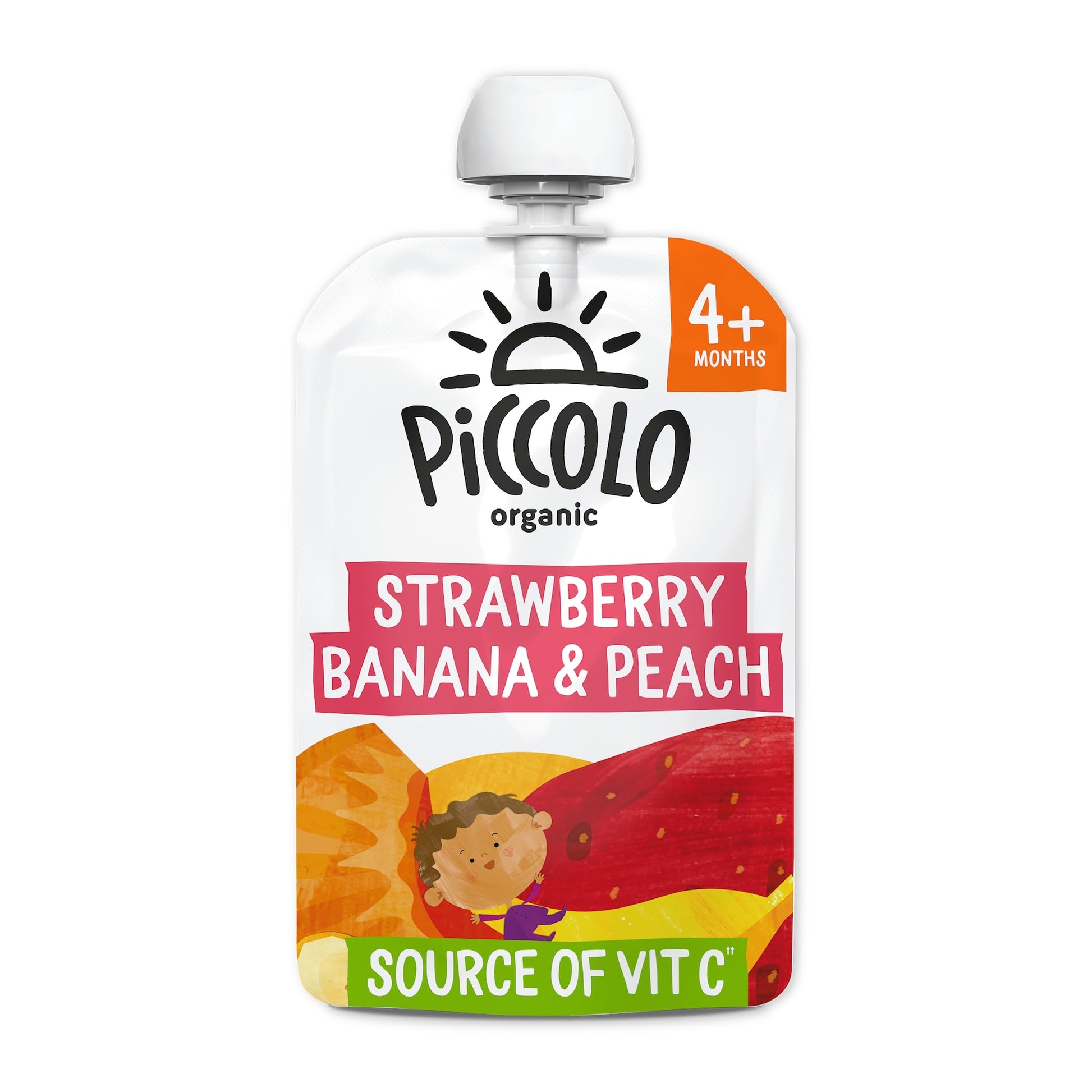 Piccolo Organic Strawberry Banana & Peach 100G — image 1