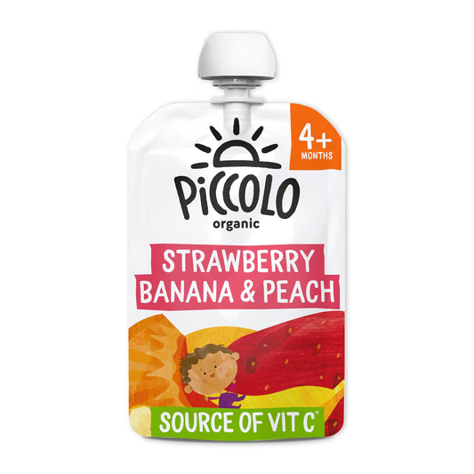 Piccolo Organic Strawberry Banana & Peach 100G — image 1