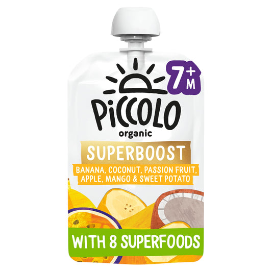 Piccolo Organic Superboost Banana, Mango, Coconut and Passionfruit 100g — image 1