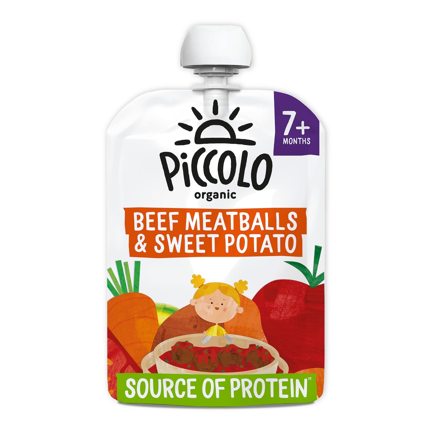 Piccolo Organic Sweet Potato &Beef Ragu Stage 2 130G — image 1