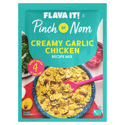 Pinch of Nom Creamy Garlic Chicken Recipe Mix 35g — image 1