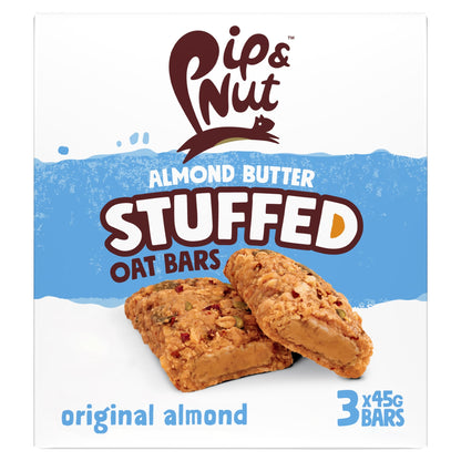 Pip & Nut Almond Butter Stuffed Original Oat Bar 3 x 45g — image 1