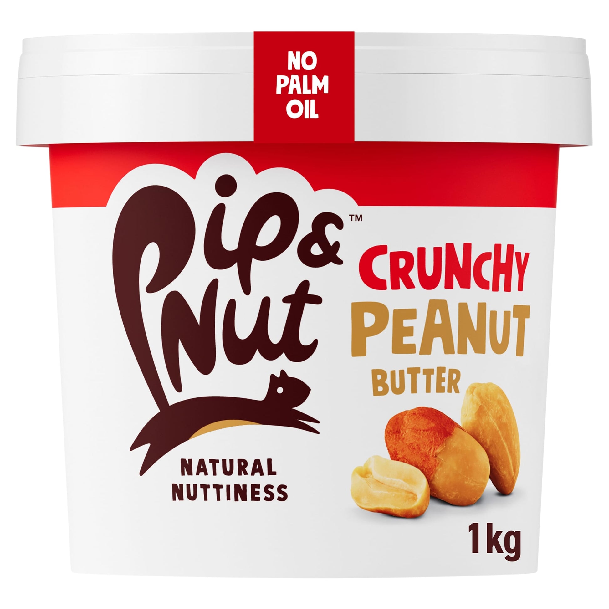 Pip & Nut Crunchy Peanut Butter 1Kg — image 1