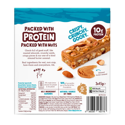 Pip & Nut Protein Caramel Almond Bars 3x45g — image 2