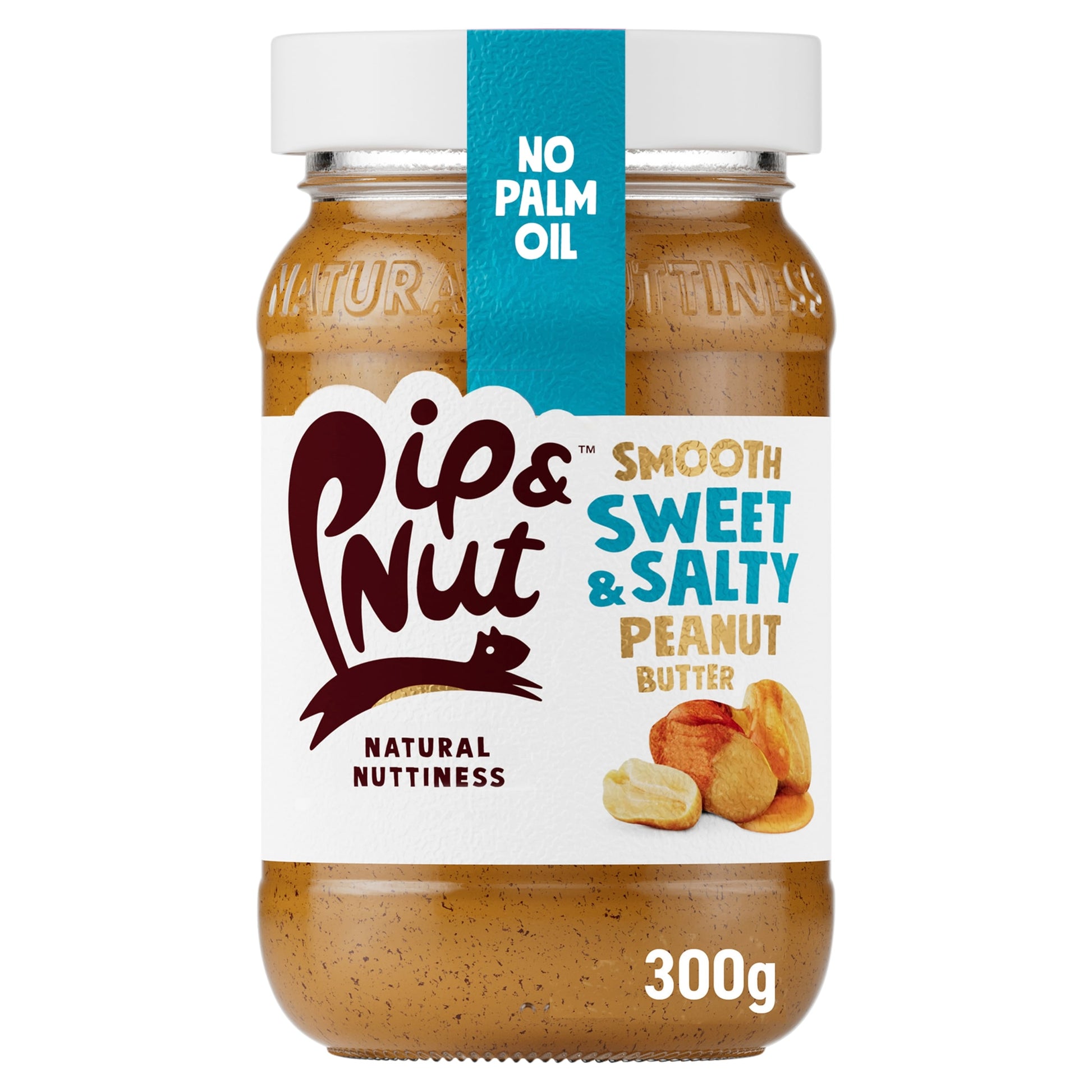 Pip & Nut Smooth Sweet & Salty Peanut Butter 300g — image 1
