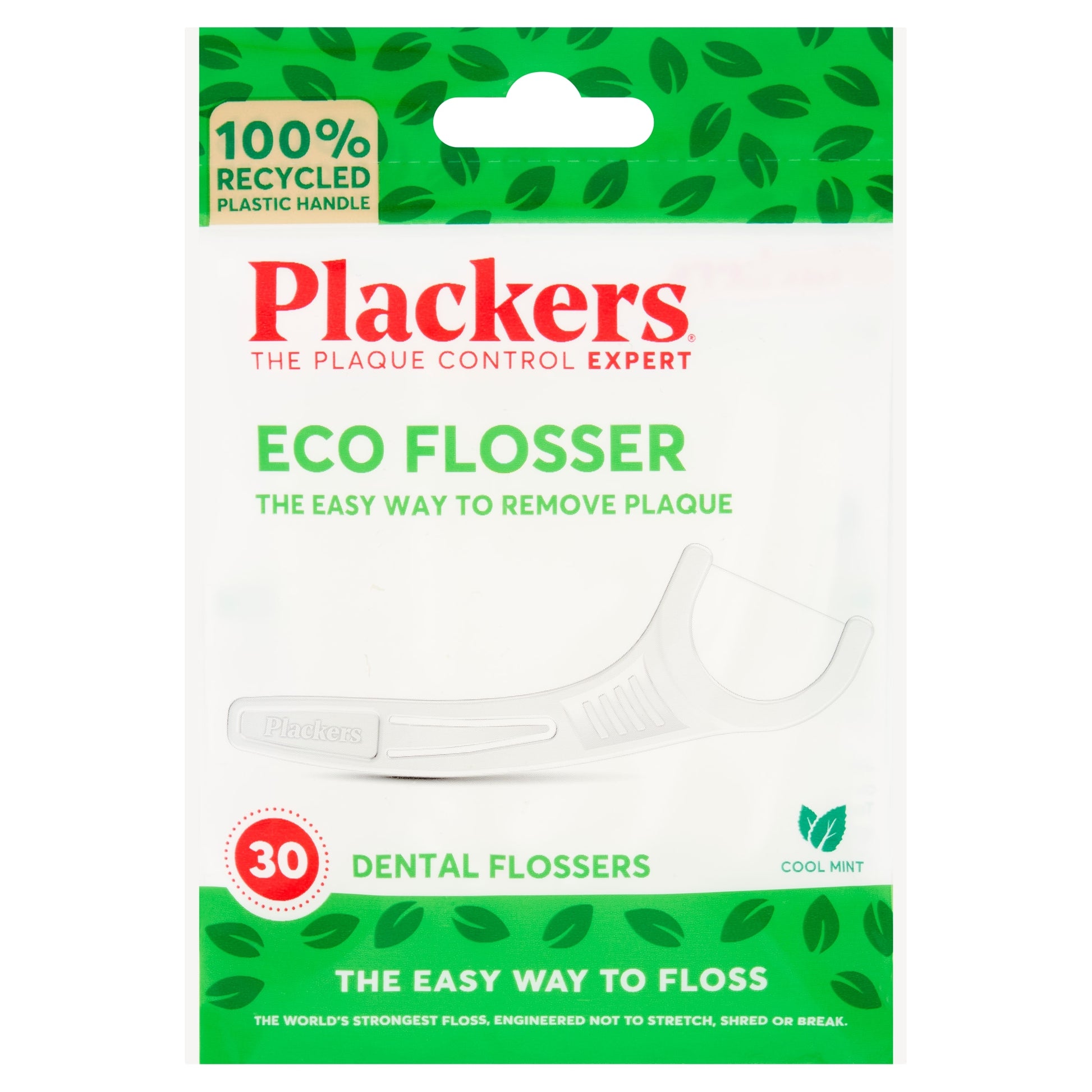 Plackers 30 Eco Dental Flossers Cool Mint — image 1