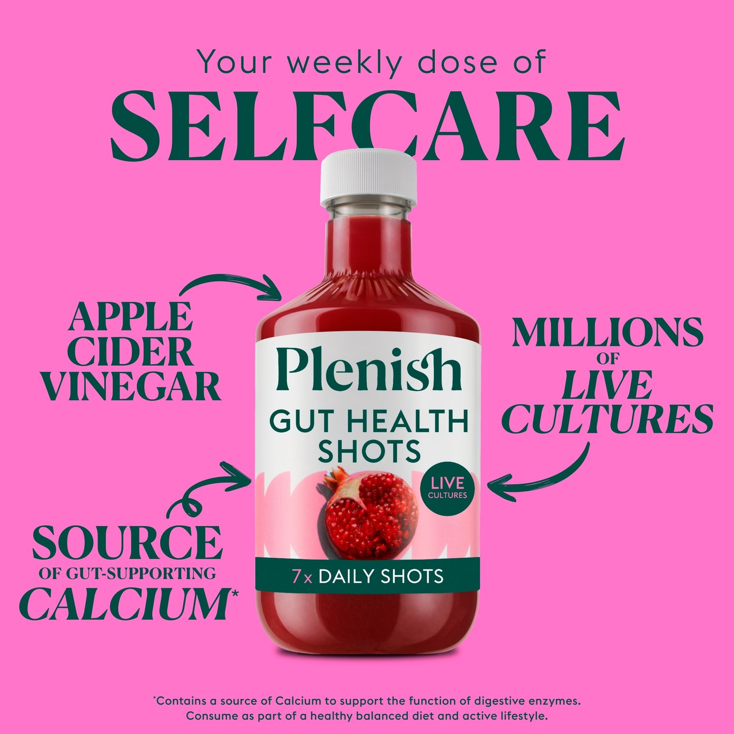 Plenish Berry Gut Health Dosing Bottle 7x Shots 420ml — image 2