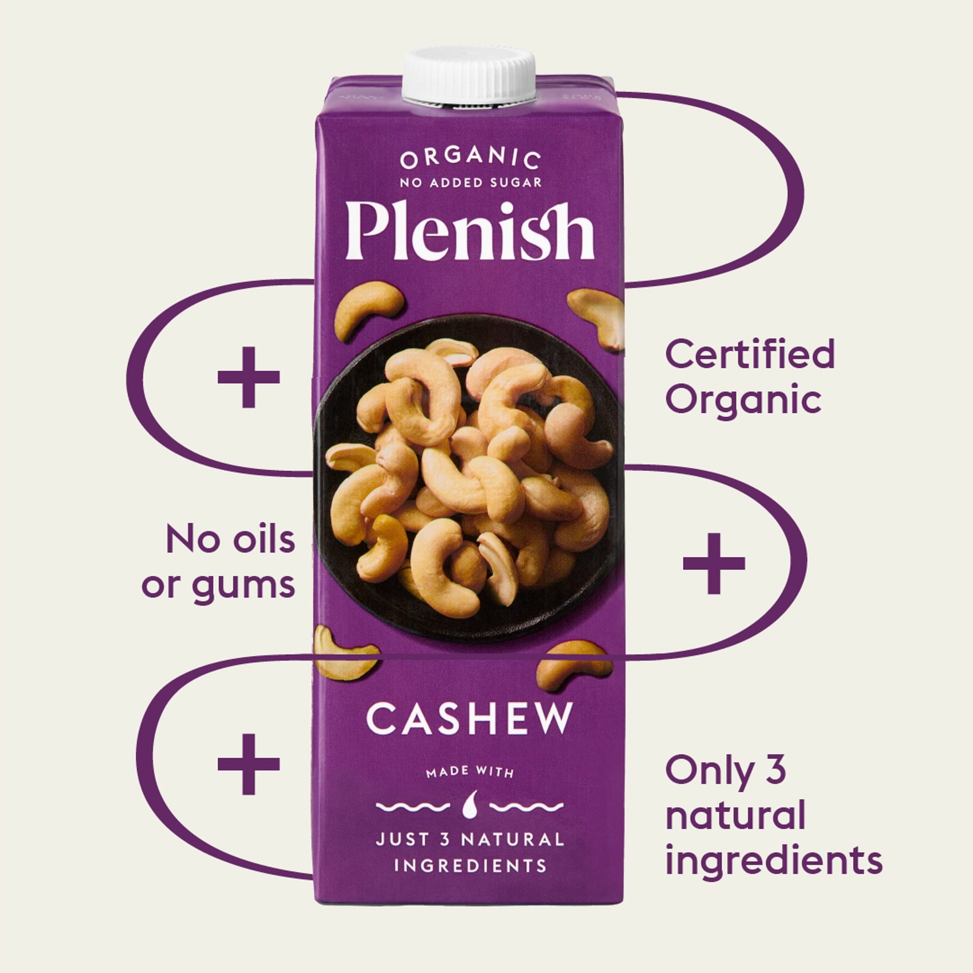 Plenish Organic Cashew Milk Dairy Alternative Long Life 1L — image 2