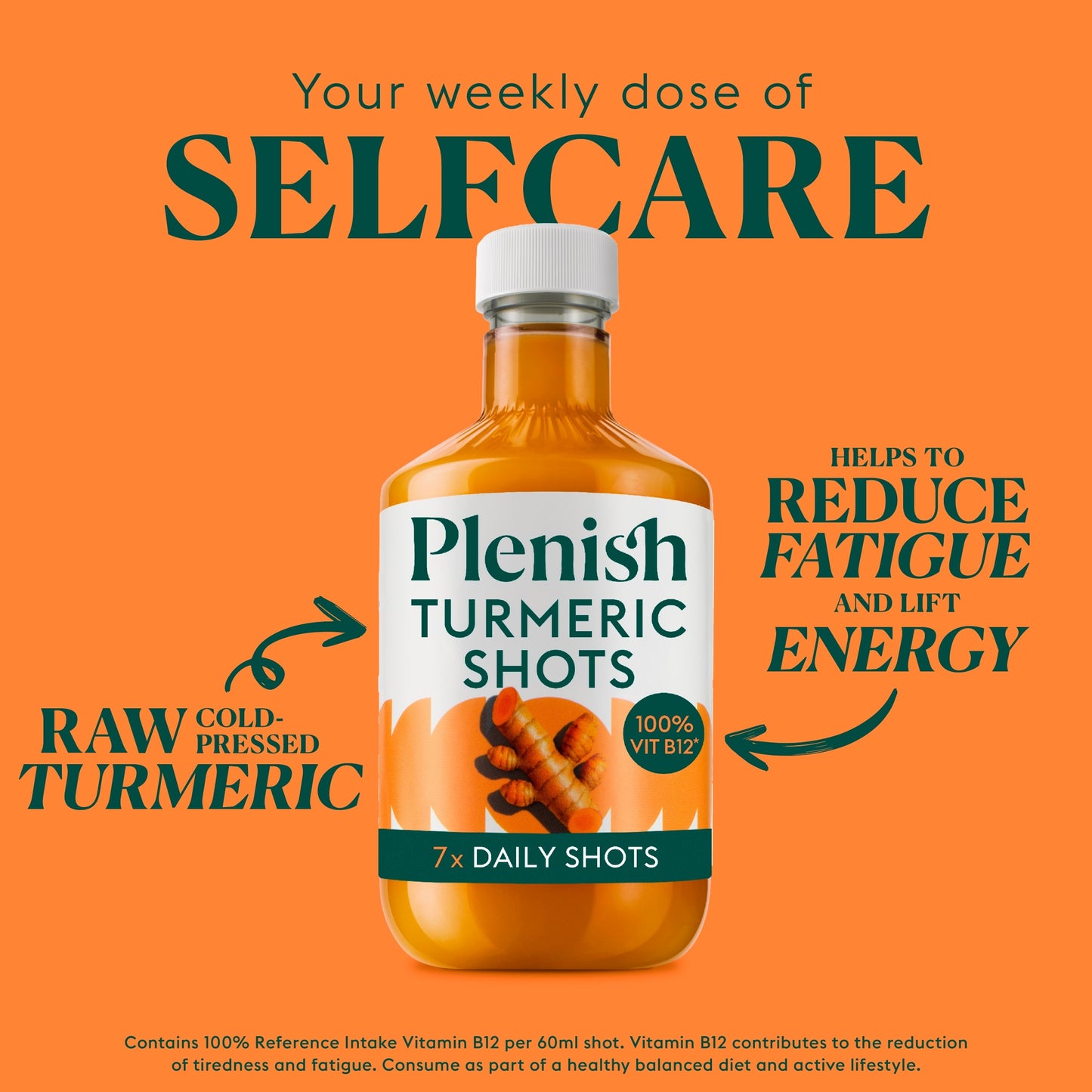 Plenish Turmeric Recovery Dosing Bottle 7x Shots 420ml — image 2