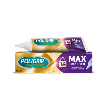 Poligrip Denture Adhesive Max Hold and Seal Denture Adhesive Cream 40g — image 1