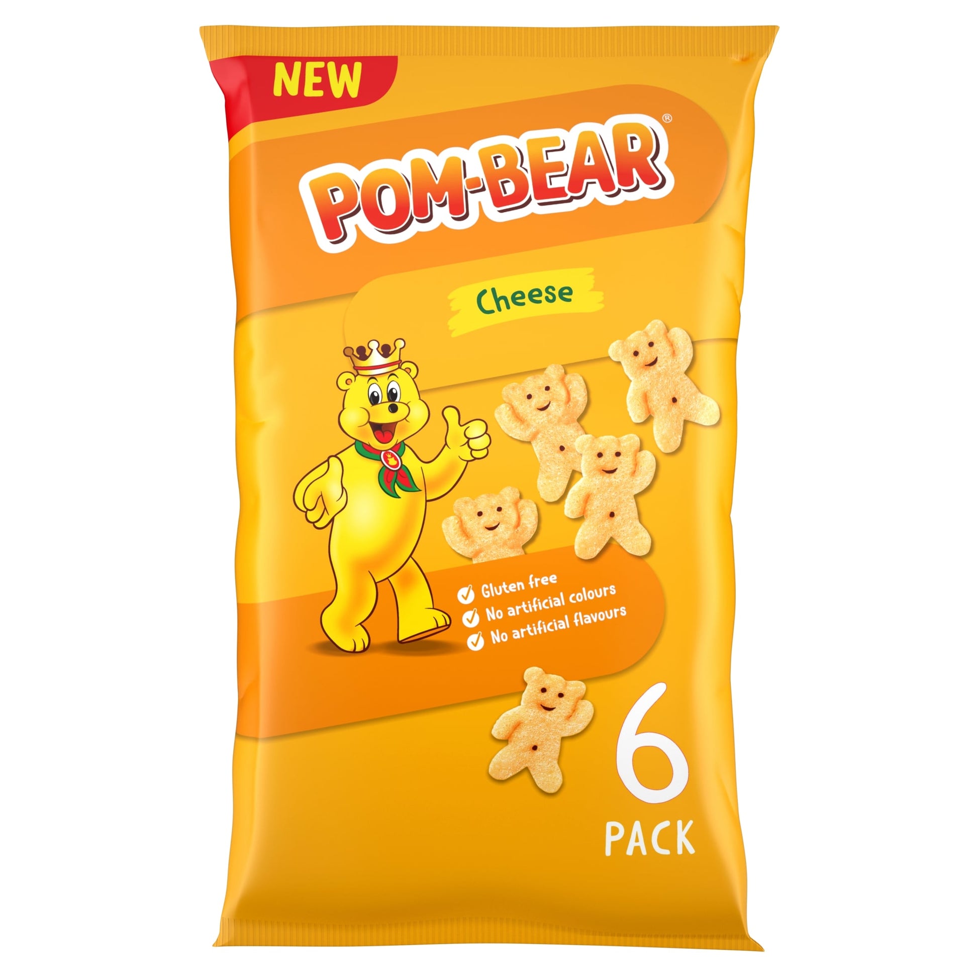 Pom-Bear Cheese Multipack Crisps 6x13g — image 1