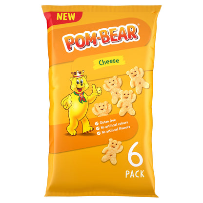 Pom-Bear Cheese Multipack Crisps 6x13g — image 1