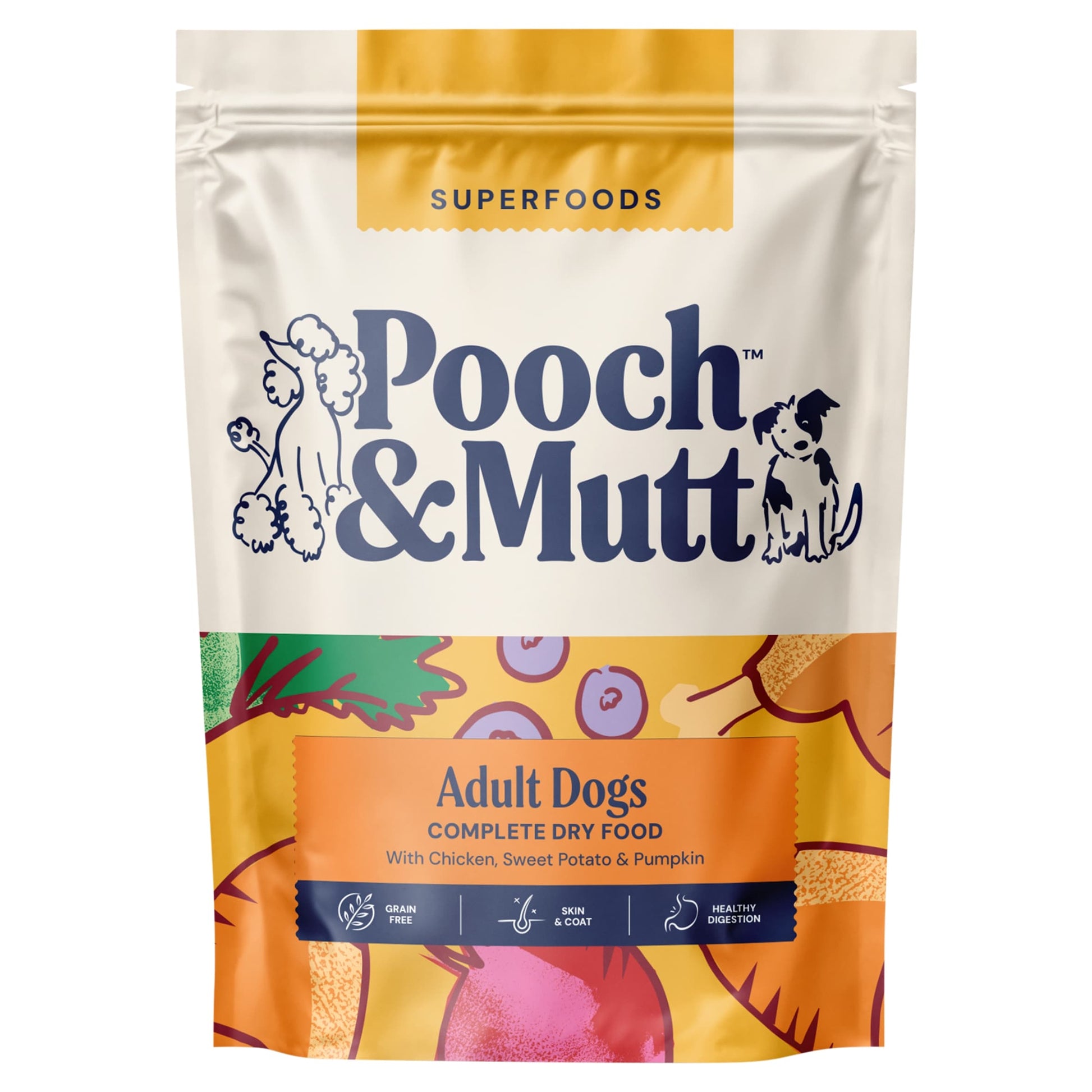 Pooch & Mutt Adult Chicken & Superfoods Complete Dry Dog Food 1.5Kg. — image 1