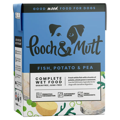 Pooch & Mutt Complete Wet Dog Food, Fish Potato & Pea 375g — image 1