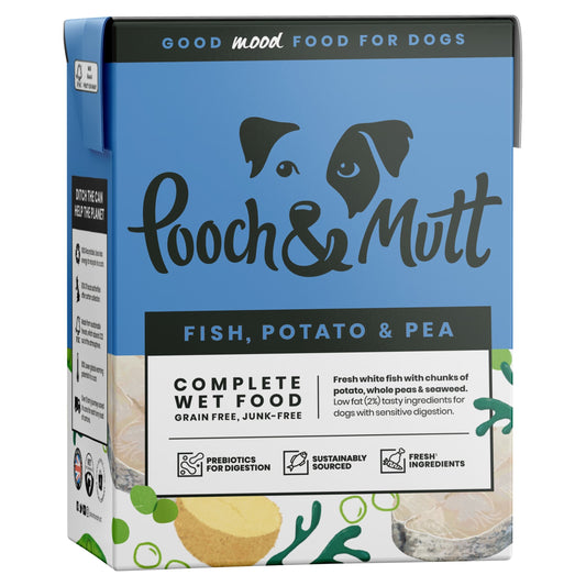 Pooch & Mutt Complete Wet Dog Food, Fish Potato & Pea 375g — image 1