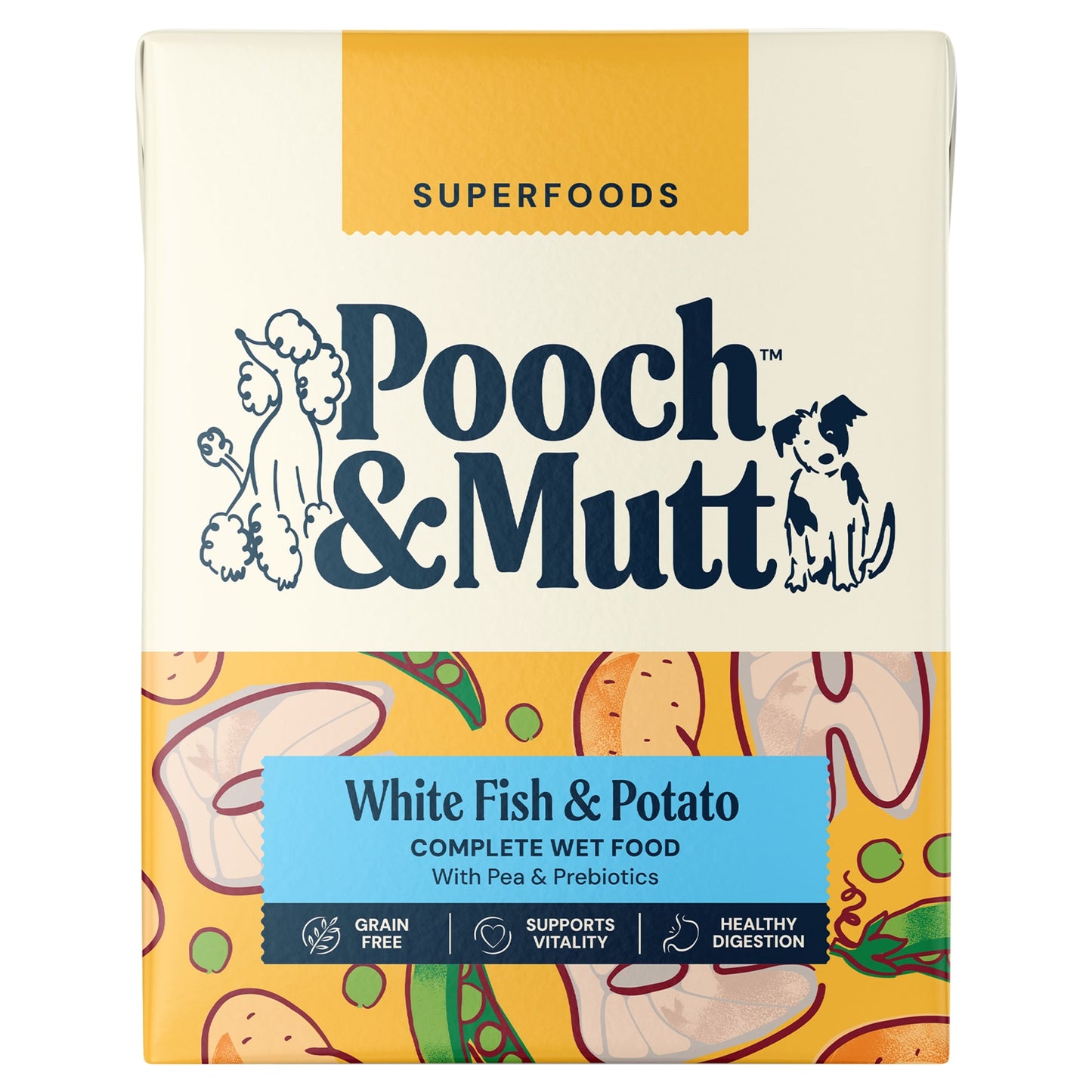 Pooch & Mutt Complete Wet Dog Food, Fish Potato & Pea 375g — image 2