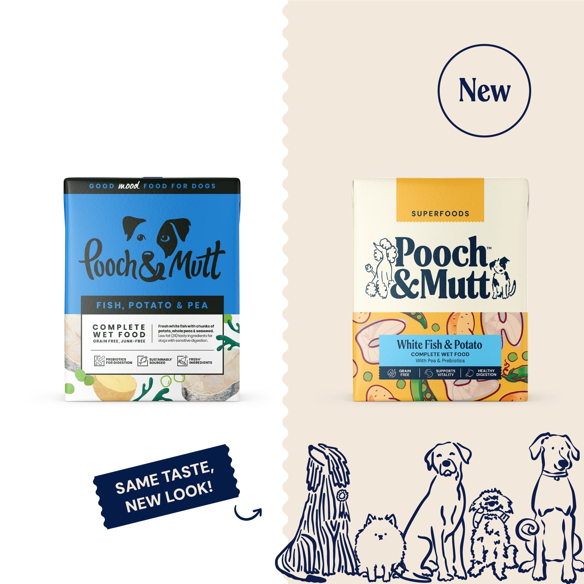 Pooch & Mutt Complete Wet Dog Food, Fish Potato & Pea 375g — image 3
