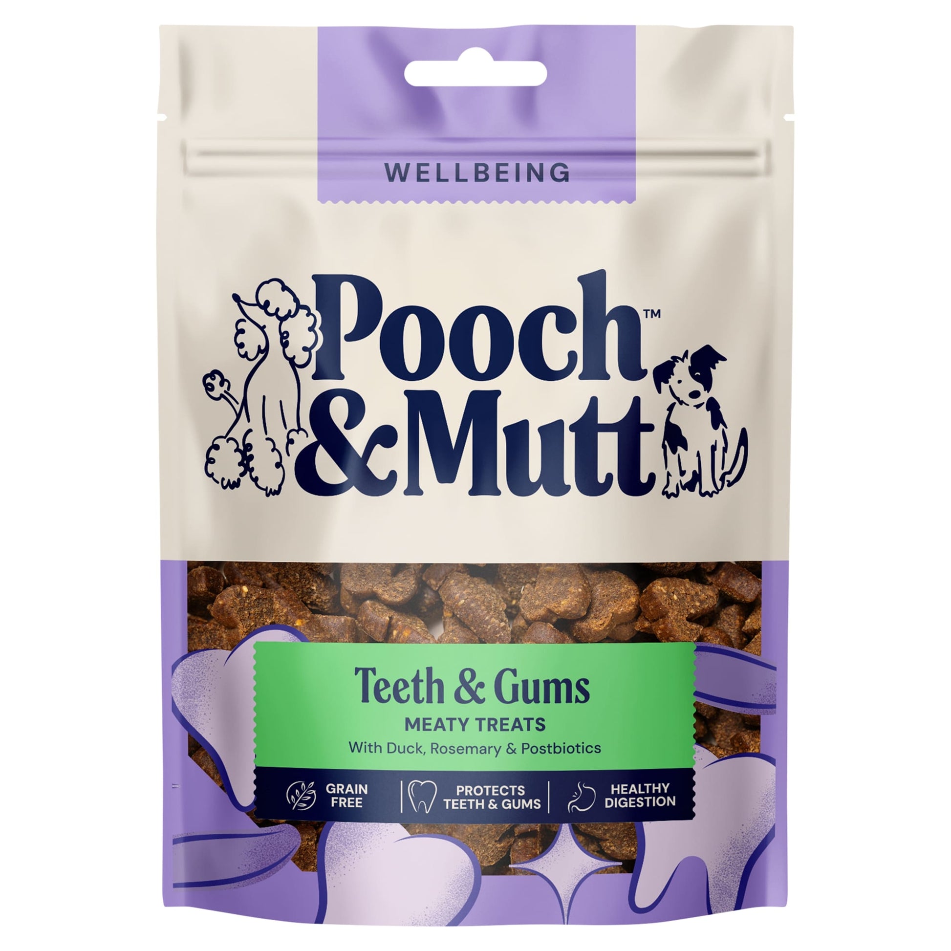 Pooch & Mutt Probiotic Meaty Dog Treats - Duck & Rosemary Dental 120g — image 1