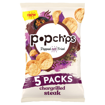 Popchips Chargrilled Steak Multipack Crisps 5x17g — image 1