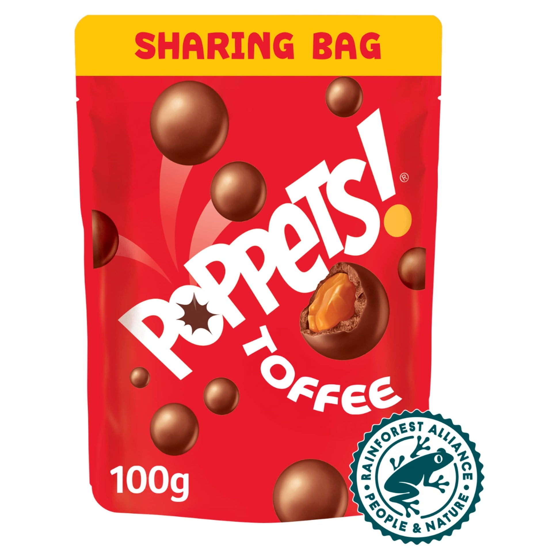 POPPETS TOFFEE POUCH 100G — image 1