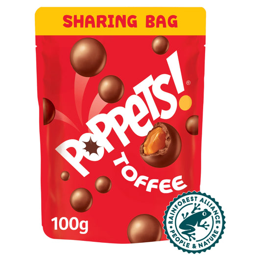 POPPETS TOFFEE POUCH 100G — image 1