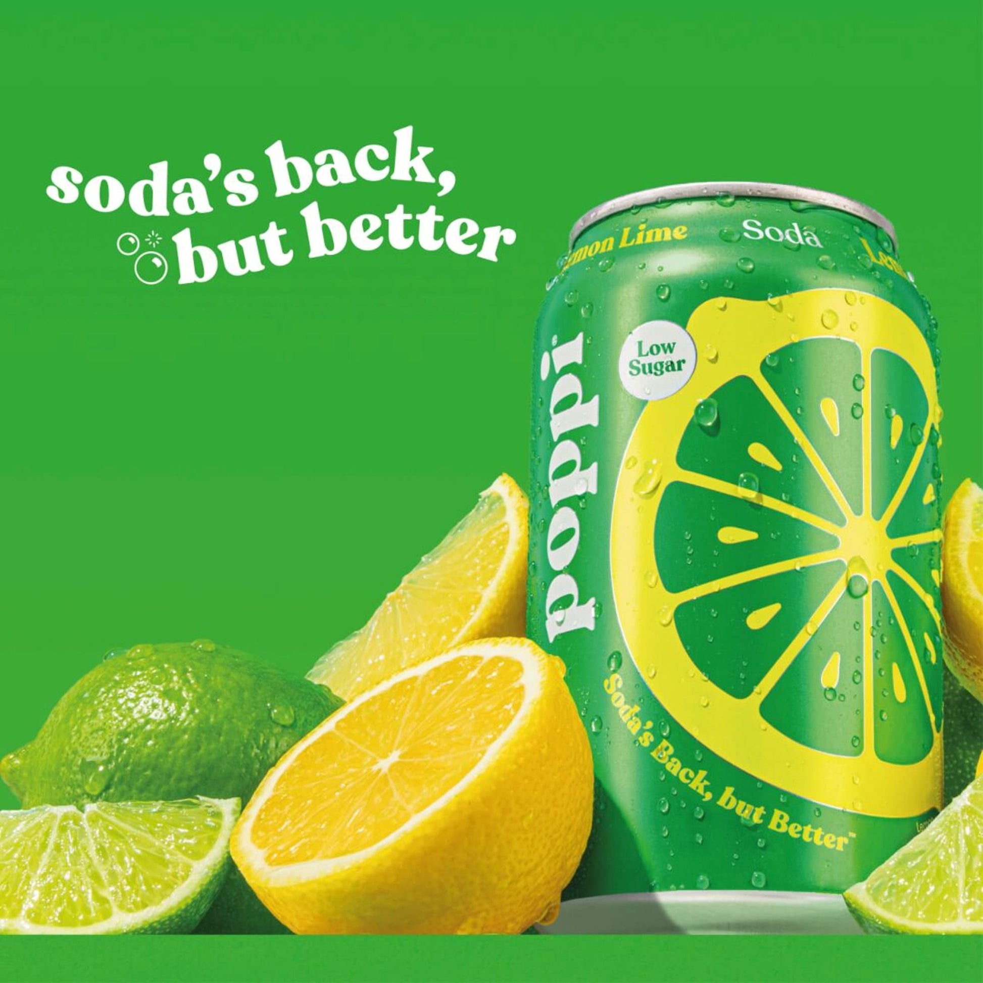 Poppi Lemon & Lime Soda Cans 4x330ml — image 3