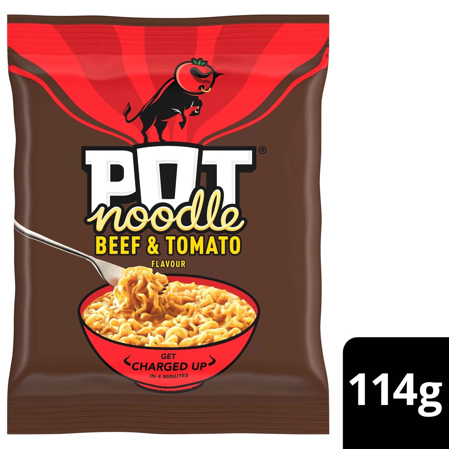 POT NOODLE Beef And Tomato Instant Noodles 114g