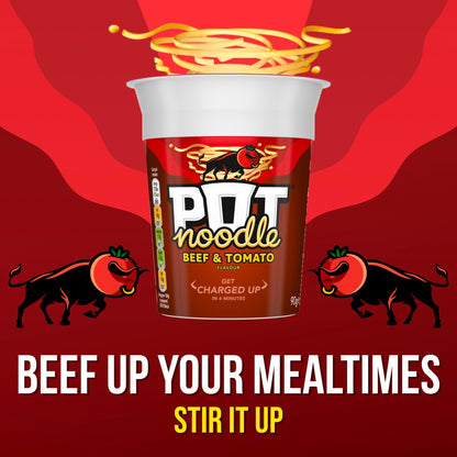 Pot Noodle Beef & Tomato Instant Noodles 90g — image 3