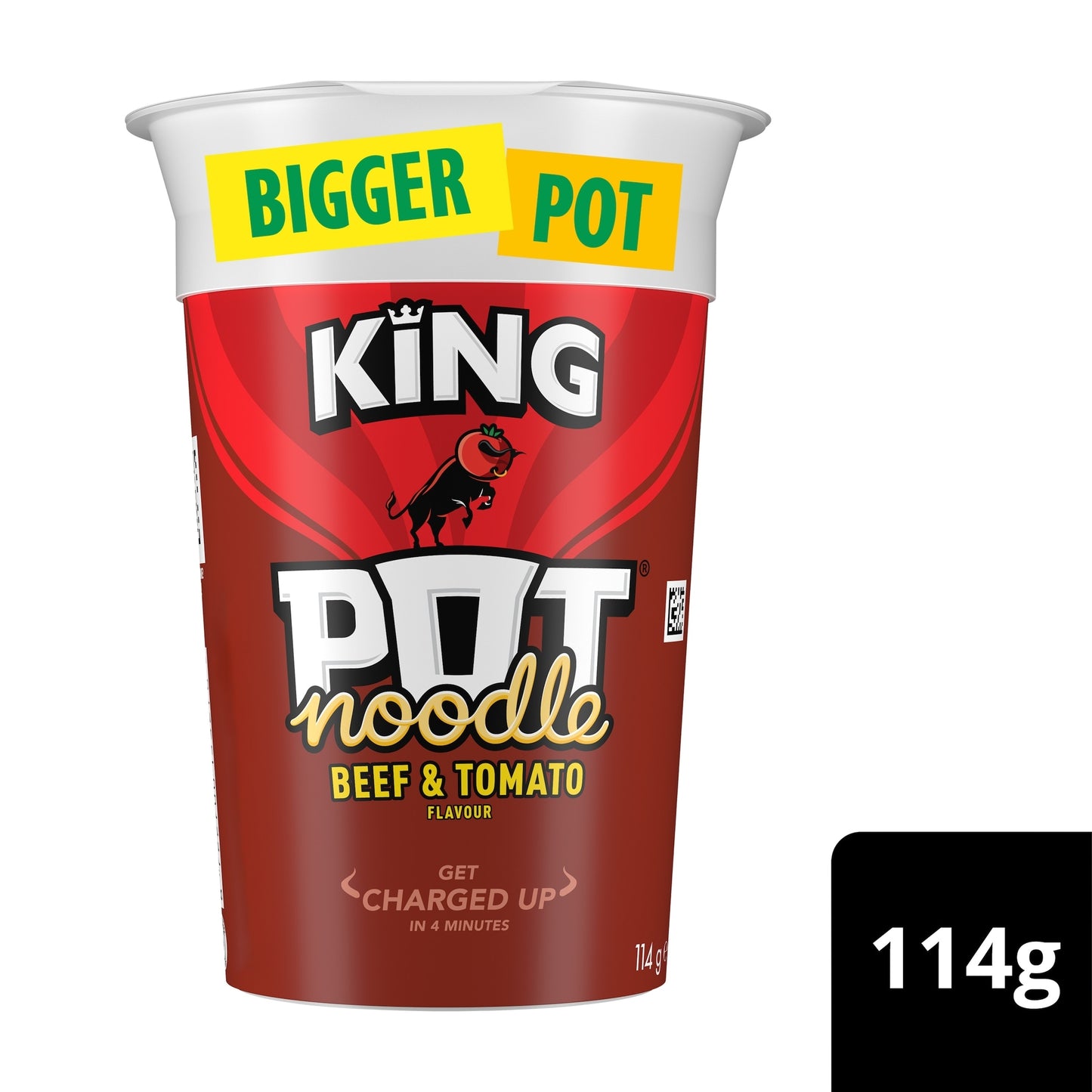 Pot Noodle Beef & Tomato Instant Noodles King Pot 114g — image 1