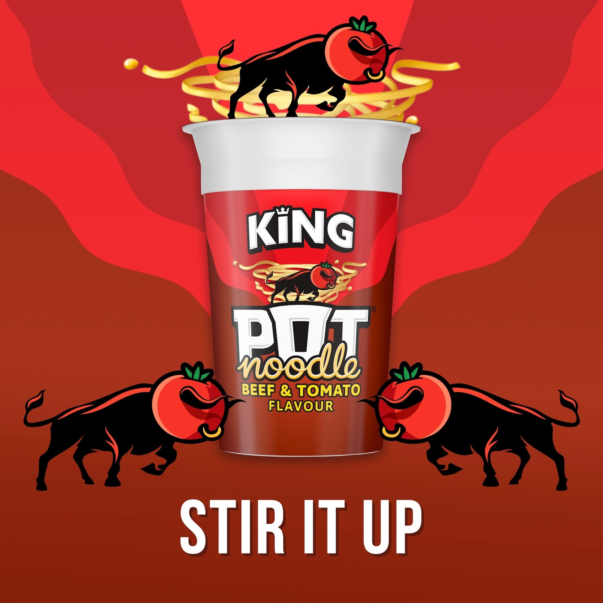 Pot Noodle Beef & Tomato Instant Noodles King Pot 114g — image 2