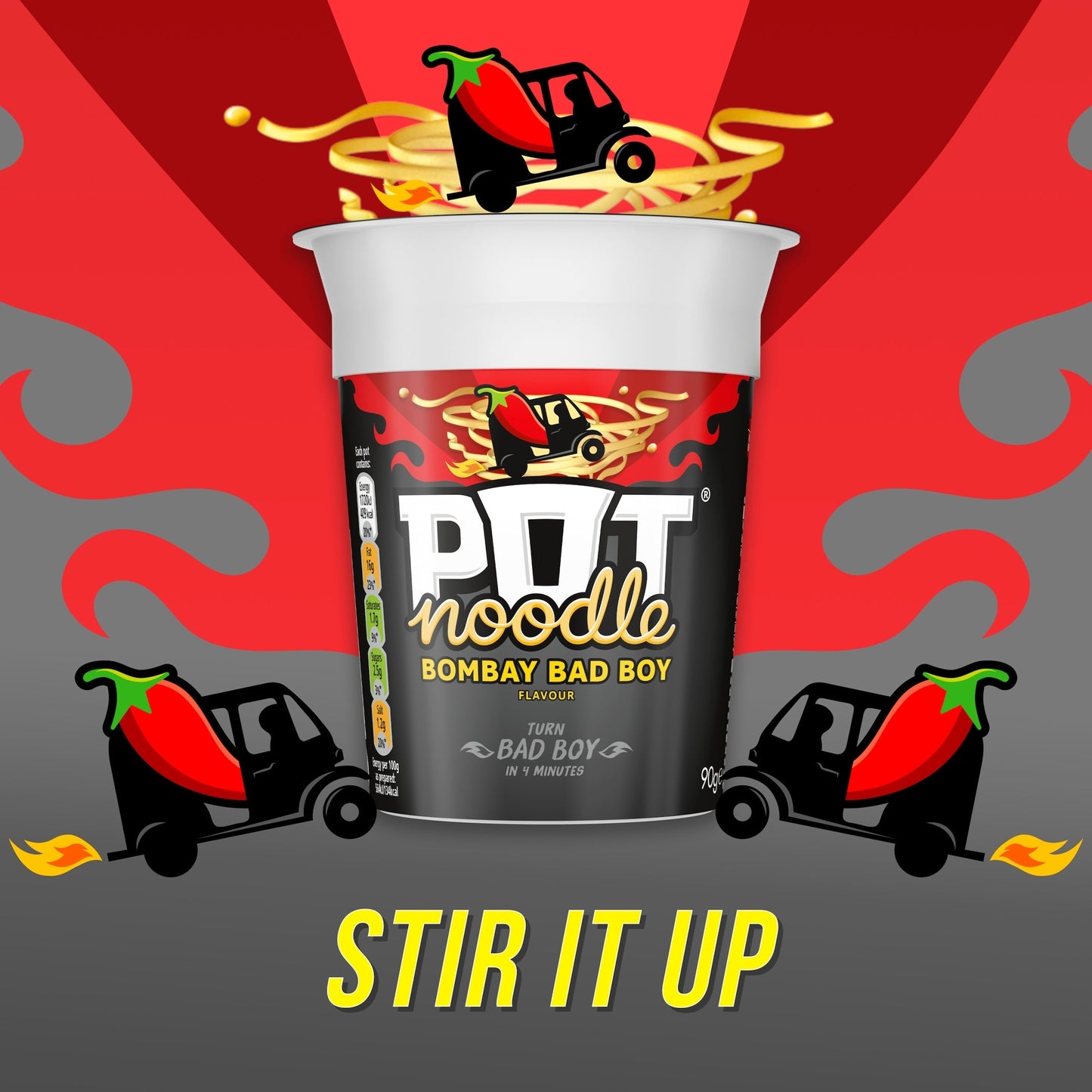 Pot Noodle Bombay Bad Boy Instant Noodles 90g — image 2