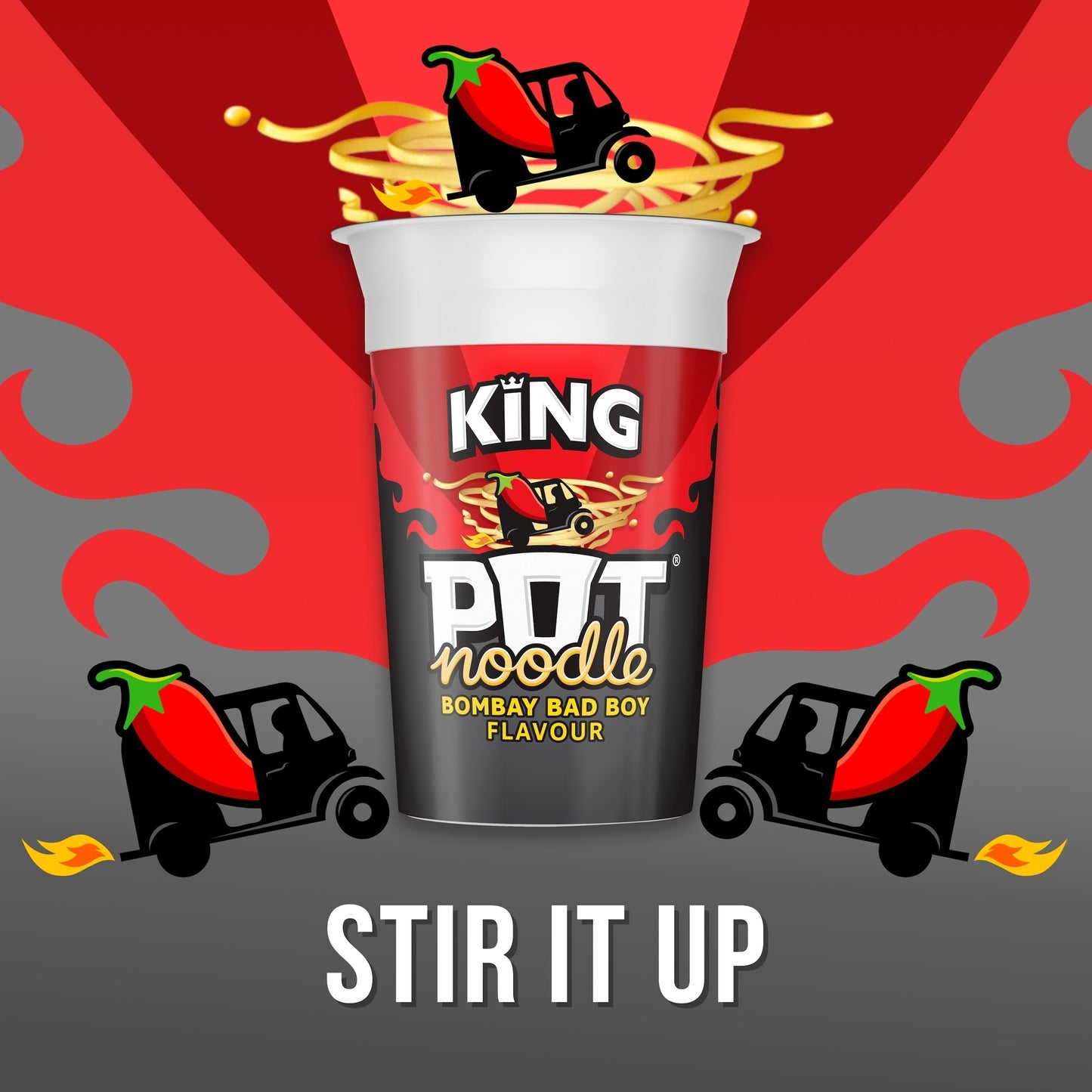 Pot Noodle Bombay Bad Boy Instant Noodles King Pot 114g — image 2