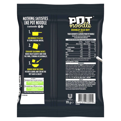 POT NOODLE Bombay Badboy Instant Noodles 115g