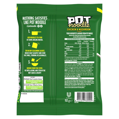 Pot Noodle Chicken and Mushroom Instant Noodles 112g — image 3